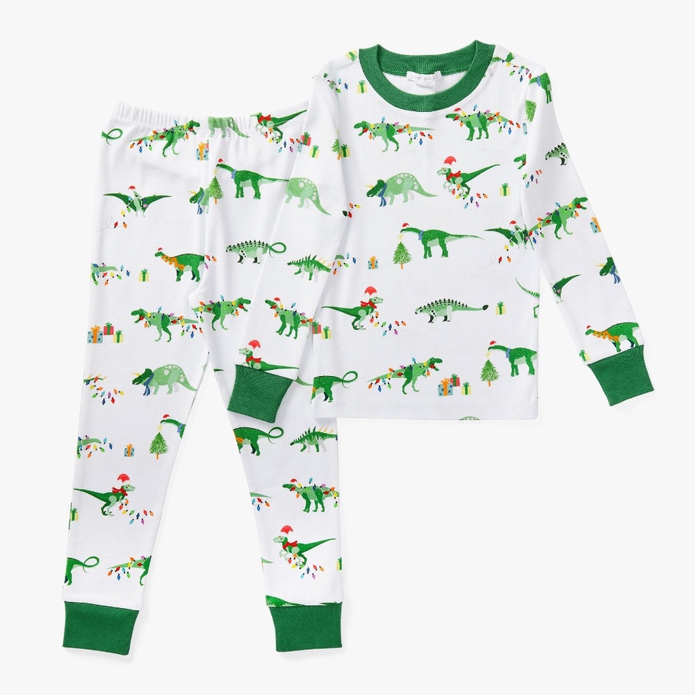 Christmas Dino Organic Cotton Pajama Set - PBK